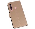 BAOHU Booktype Telefoonhoesjes - Bookcase Hoesje - Wallet Case -  Geschikt voor Samsung Galaxy A9 2018 - Goud