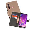 Booktype Telefoonhoesjes - Bookcase Hoesje - Wallet Case -  Geschikt voor Samsung Galaxy A9 2018 - Goud