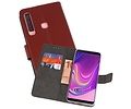 Booktype Telefoonhoesjes - Bookcase Hoesje - Wallet Case -  Geschikt voor Samsung Galaxy A9 2018 - Bruin