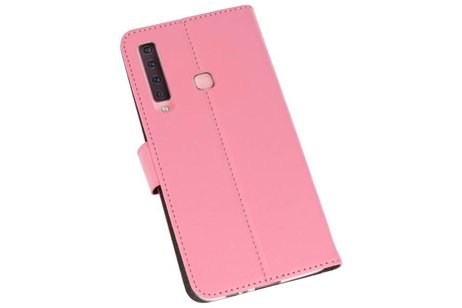 Booktype Telefoonhoesjes - Bookcase Hoesje - Wallet Case -  Geschikt voor Samsung Galaxy A9 2018 - Roze