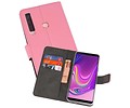 Booktype Telefoonhoesjes - Bookcase Hoesje - Wallet Case -  Geschikt voor Samsung Galaxy A9 2018 - Roze