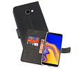BAOHU Booktype Telefoonhoesjes - Bookcase Hoesje - Wallet Case -  Geschikt voor Samsung Galaxy J4 Plus - Zwart