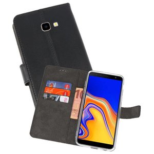 BAOHU Booktype Telefoonhoesjes - Bookcase Hoesje - Wallet Case -  Geschikt voor Samsung Galaxy J4 Plus - Zwart
