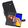 BAOHU Wallet Cases Hoesje Samsung Galaxy J4 Plus Zwart