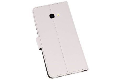 Booktype Telefoonhoesjes - Bookcase Hoesje - Wallet Case -  Geschikt voor Samsung Galaxy J4 Plus - Wit