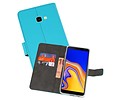 Booktype Telefoonhoesjes - Bookcase Hoesje - Wallet Case -  Geschikt voor Samsung Galaxy J4 Plus - Blauw