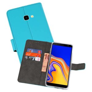 BAOHU Booktype Telefoonhoesjes - Bookcase Hoesje - Wallet Case -  Geschikt voor Samsung Galaxy J4 Plus - Blauw