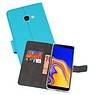 BAOHU Wallet Cases Hoesje Samsung Galaxy J4 Plus Blauw