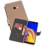 BAOHU Wallet Cases Hoesje Samsung Galaxy J4 Plus Goud