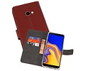 BAOHU Booktype Telefoonhoesjes - Bookcase Hoesje - Wallet Case -  Geschikt voor Samsung Galaxy J4 Plus - Bruin