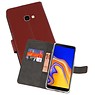 BAOHU Wallet Cases Hoesje Samsung Galaxy J4 Plus Bruin