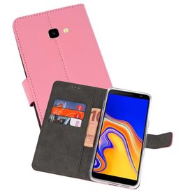 BAOHU Wallet Cases Hoesje Samsung Galaxy J4 Plus Roze