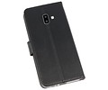 BAOHU Booktype Telefoonhoesjes - Bookcase Hoesje - Wallet Case -  Geschikt voor Samsung Galaxy J6 Plus - Zwart