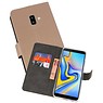 BAOHU Wallet Cases Hoesje Samsung Galaxy J6 Plus Goud