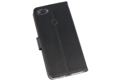 Booktype Telefoonhoesjes - Bookcase Hoesje - Wallet Case -  Geschikt voor XiaoMi Mi 8 Lite - Zwart