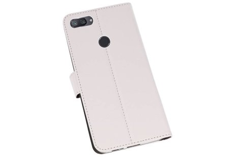 BAOHU Booktype Telefoonhoesjes - Bookcase Hoesje - Wallet Case -  Geschikt voor XiaoMi Mi 8 Lite - Wit
