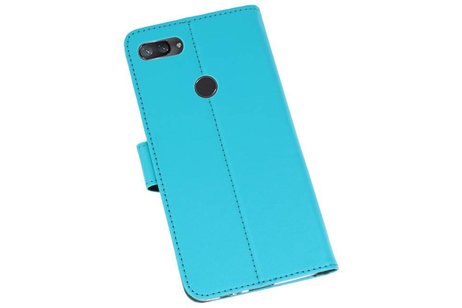 Booktype Telefoonhoesjes - Bookcase Hoesje - Wallet Case -  Geschikt voor XiaoMi Mi 8 Lite - Blauw