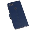 BAOHU Booktype Telefoonhoesjes - Bookcase Hoesje - Wallet Case -  Geschikt voor XiaoMi Mi 8 Lite - Navy