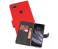 BAOHU Booktype Telefoonhoesjes - Bookcase Hoesje - Wallet Case -  Geschikt voor XiaoMi Mi 8 Lite - Rood