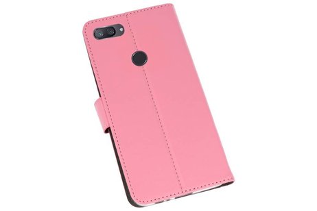 Booktype Telefoonhoesjes - Bookcase Hoesje - Wallet Case -  Geschikt voor XiaoMi Mi 8 Lite - Roze