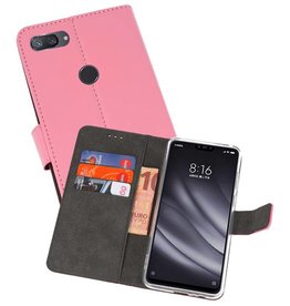 BAOHU Wallet Cases Hoesje XiaoMi Mi 8 Lite Roze