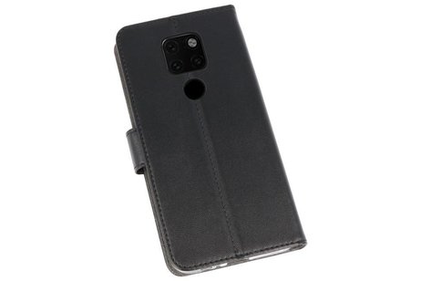 Booktype Telefoonhoesjes - Bookcase Hoesje - Wallet Case -  Geschikt voor Huawei Mate 20 - Zwart