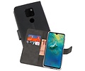 Booktype Telefoonhoesjes - Bookcase Hoesje - Wallet Case -  Geschikt voor Huawei Mate 20 - Zwart