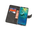 BAOHU Booktype Telefoonhoesjes - Bookcase Hoesje - Wallet Case -  Geschikt voor Huawei Mate 20 - Zwart
