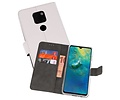 Booktype Telefoonhoesjes - Bookcase Hoesje - Wallet Case -  Geschikt voor Huawei Mate 20 - Wit