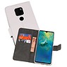 BAOHU Wallet Cases Hoesje Huawei Mate 20 Wit