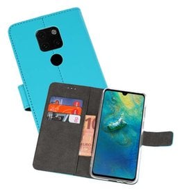 BAOHU Wallet Cases Hoesje Huawei Mate 20 Blauw