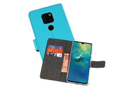 BAOHU Booktype Telefoonhoesjes - Bookcase Hoesje - Wallet Case -  Geschikt voor Huawei Mate 20 - Blauw