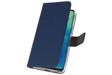 Booktype Telefoonhoesjes - Bookcase Hoesje - Wallet Case -  Geschikt voor Huawei Mate 20 - Navy