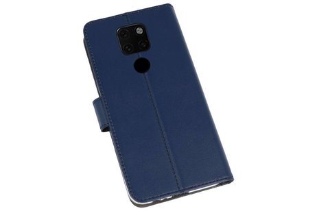 Booktype Telefoonhoesjes - Bookcase Hoesje - Wallet Case -  Geschikt voor Huawei Mate 20 - Navy