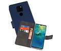 Booktype Telefoonhoesjes - Bookcase Hoesje - Wallet Case -  Geschikt voor Huawei Mate 20 - Navy