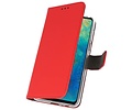 Booktype Telefoonhoesjes - Bookcase Hoesje - Wallet Case -  Geschikt voor Huawei Mate 20 - Rood