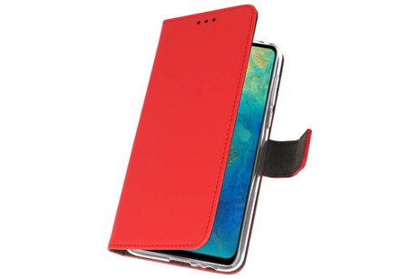 BAOHU Booktype Telefoonhoesjes - Bookcase Hoesje - Wallet Case -  Geschikt voor Huawei Mate 20 - Rood