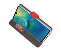 Booktype Telefoonhoesjes - Bookcase Hoesje - Wallet Case -  Geschikt voor Huawei Mate 20 - Rood