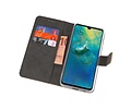 Booktype Telefoonhoesjes - Bookcase Hoesje - Wallet Case -  Geschikt voor Huawei Mate 20 - Goud