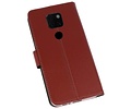 Booktype Telefoonhoesjes - Bookcase Hoesje - Wallet Case -  Geschikt voor Huawei Mate 20 - Bruin