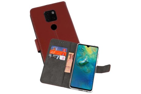 BAOHU Booktype Telefoonhoesjes - Bookcase Hoesje - Wallet Case -  Geschikt voor Huawei Mate 20 - Bruin