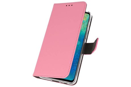 Booktype Telefoonhoesjes - Bookcase Hoesje - Wallet Case -  Geschikt voor Huawei Mate 20 - Roze