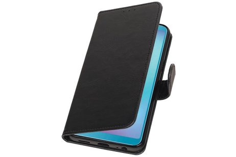 Zakelijke Bookstyle Hoesje voor Samsung Galaxy A6s Zwart