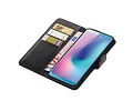 BAOHU Zakelijke Book Case Telefoonhoesje Geschikt voor de Samsung Galaxy A6s - Portemonnee Hoesje - Pasjeshouder Wallet Case - Zwart