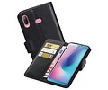BAOHU Zakelijke Book Case Telefoonhoesje Geschikt voor de Samsung Galaxy A6s - Portemonnee Hoesje - Pasjeshouder Wallet Case - Zwart