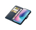 BAOHU Zakelijke Book Case Telefoonhoesje Geschikt voor de Samsung Galaxy A6s - Portemonnee Hoesje - Pasjeshouder Wallet Case - Blauw