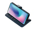 BAOHU Zakelijke Book Case Telefoonhoesje Geschikt voor de Samsung Galaxy A6s - Portemonnee Hoesje - Pasjeshouder Wallet Case - Blauw