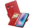 Zakelijke Bookstyle Hoesje voor Samsung Galaxy A6s Rood