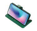 BAOHU Zakelijke Book Case Telefoonhoesje Geschikt voor de Samsung Galaxy A6s - Portemonnee Hoesje - Pasjeshouder Wallet Case - Groen