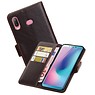 BAOHU Zakelijke Bookstyle Hoesje Samsung Galaxy A6s Mocca